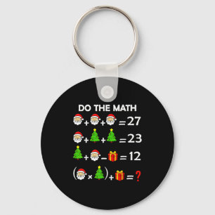Funny 67 Meme Christmas Math Teacher Santa Six Sev Key Ring