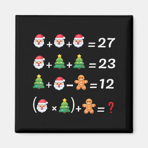 Funny 67 Meme Christmas Math Teacher Santa Six Sev Magnet