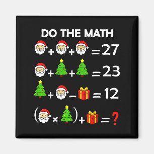 Funny 67 Meme Christmas Math Teacher Santa Six Sev Magnet