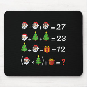 Funny 67 Meme Christmas Math Teacher Santa Six Sev Mouse Mat