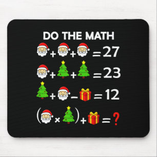 Funny 67 Meme Christmas Math Teacher Santa Six Sev Mouse Mat