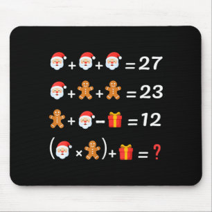 Funny 67 Meme Christmas Math Teacher Santa Six Sev Mouse Mat