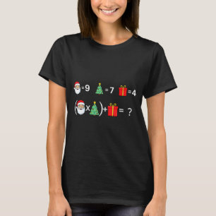 Funny 67 Meme Christmas Math Teacher Santa Six Sev T-Shirt
