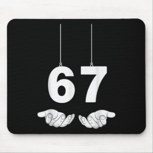 Funny 67 Meme Costume Six Seven Halloween Gen Z _1 Mouse Mat