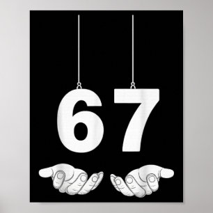 Funny 67 Meme Costume Six Seven Halloween Gen Z _1 Poster