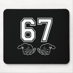 Funny 67 Meme Costume Six Seven Halloween Gen Z  Mouse Mat