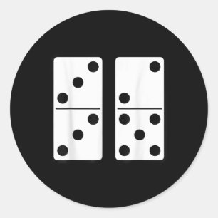 Funny 67 Meme Domino Addict Game Six Seven Gen Alp Classic Round Sticker