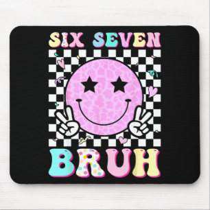 Funny 67 Meme Happy Face 6-7 Boys Kids Teens Six S Mouse Mat