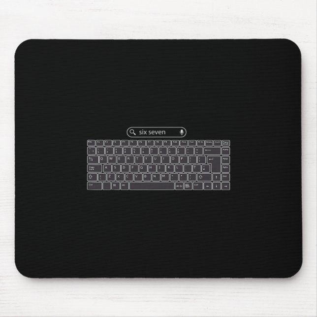 Funny 67 Meme Keyboard Buttons  Mouse Mat (Front)