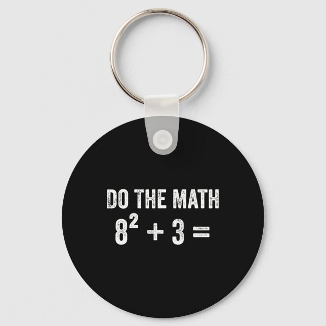 Funny 67 Meme Math Six Seven Teacher Brainrot Joke Key Ring (Front)