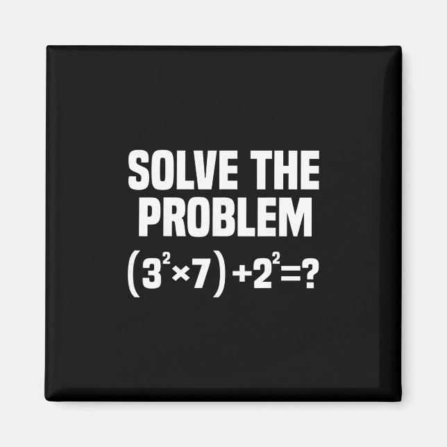 Funny 67 Meme Math Six Seven Teacher Brainrot Joke Magnet (Front)