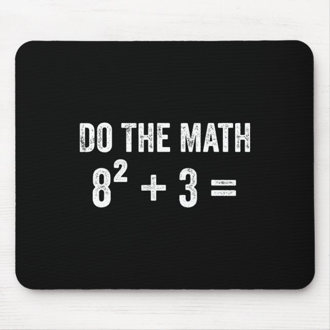 Funny 67 Meme Math Six Seven Teacher Brainrot Joke Mouse Mat (Front)