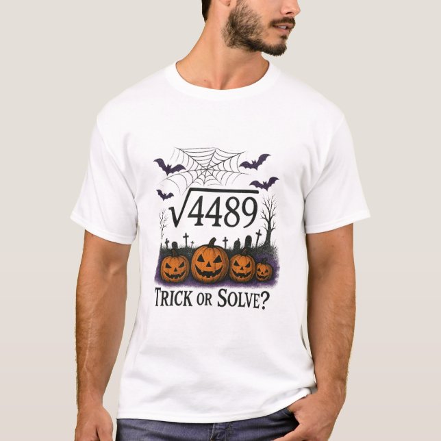 Funny 67 Meme Math Teacher 6 7 Halloween Square Ro T-Shirt (Front)