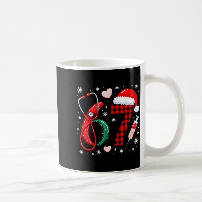 Funny 67 Meme Nurse Six Seven Nursing Festive Chri Coffee Mug (Right)