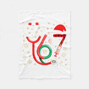 Funny 67 Meme Nurse Six Seven Nursing Festive Fleece Blanket