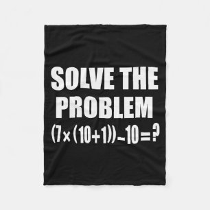 Funny 67 Meme Pemdas Elementary Math Teacher Brain Fleece Blanket
