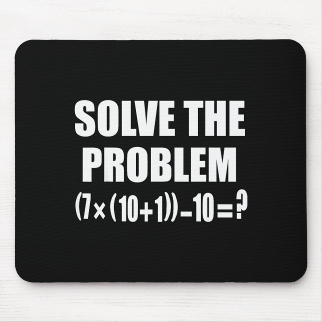 Funny 67 Meme Pemdas Elementary Math Teacher Brain Mouse Mat (Front)