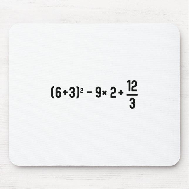Funny 67 Meme Pemdas Elementary Math Teacher Brain Mouse Mat (Front)