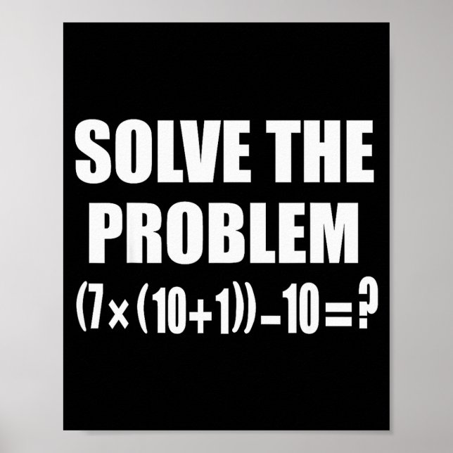 Funny 67 Meme Pemdas Elementary Math Teacher Brain Poster (Front)