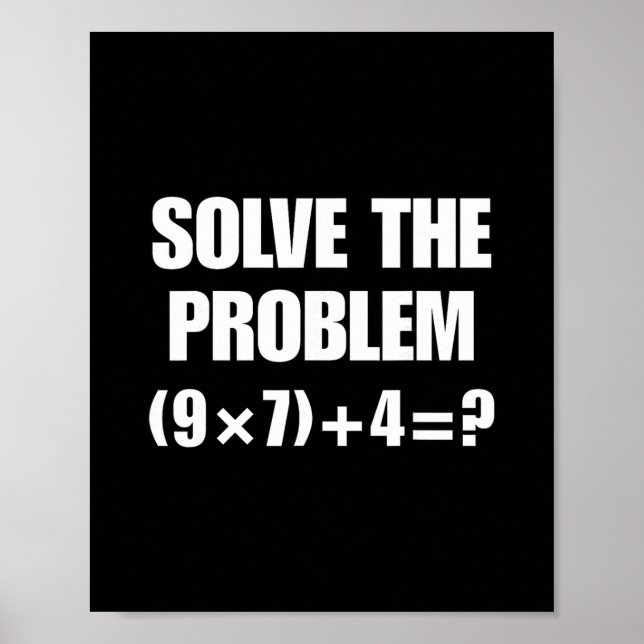 Funny 67 Meme Pemdas Elementary Math Teacher Brain Poster (Front)