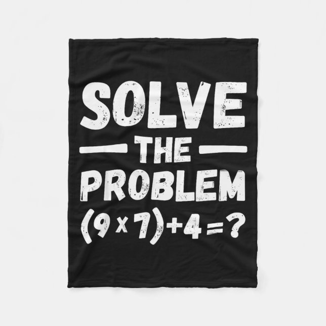 Funny 67 Meme Pemdas Elementary Math Teacher Humor Fleece Blanket (Front)