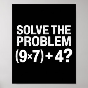 Funny 67 Meme Pemdas Math Teacher Brainrot Element Poster