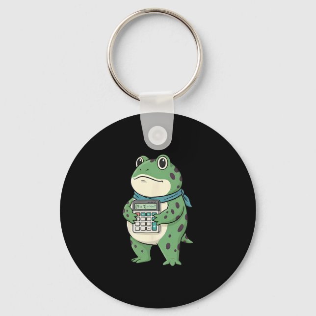 Funny 67 Meme Pemdas Math Teacher Six Seven Frog  Key Ring (Front)