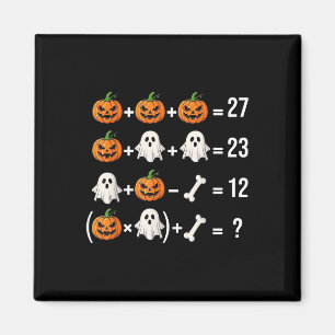 Funny 67 Meme Pumpkin Ghost Math Teacher Costume  Magnet