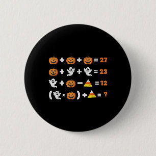 Funny 67 Meme Pumpkin Ghost Math Teacher Halloween 6 Cm Round Badge