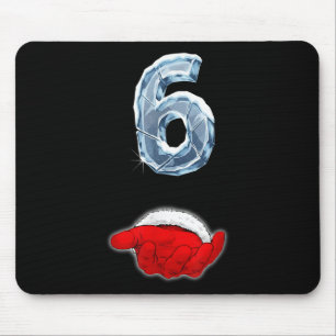 Funny 67 Meme Santa Hand Six Ironic Christmas Coup Mouse Mat