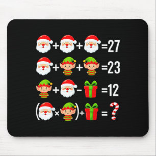 Funny 67 Meme Santa Math Teacher Christmas Six Sev Mouse Mat
