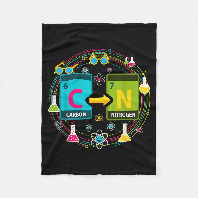 Funny 67 Meme Science Chemistry Teacher Periodic T Fleece Blanket (Front)