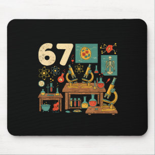 Funny 67 Meme Science Teacher Students Six Seven M Mouse Mat