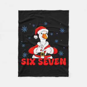 Funny 67 Meme Silly Goose Christmas 67 Meme Xmas B Fleece Blanket