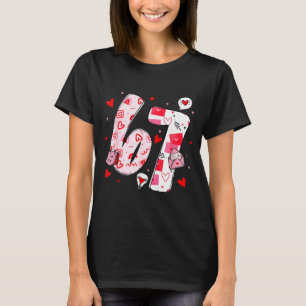Funny 67 Meme Six Seven 6 7 Valentine Hearts T-Shirt