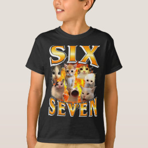 Funny 67 Meme Six Seven Cat Meme Funny Bootleg Gra T-Shirt