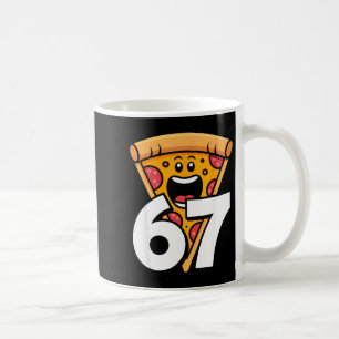 Funny 67 Meme Six Seven Humor Food Zza Coffee Mug