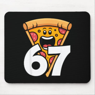 Funny 67 Meme Six Seven Humor Food Zza  Mouse Mat