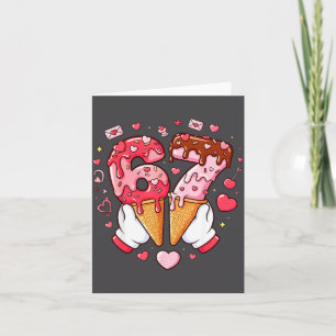Funny 67 Meme Six Seven Ice Cream Matching Couples Card