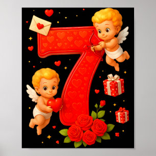 Funny 67 Meme Six Seven Matching Couples Valentine Poster