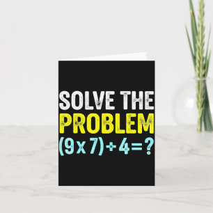 Funny 67 Meme Six Seven Math Teacher Brain-rot Jok Card