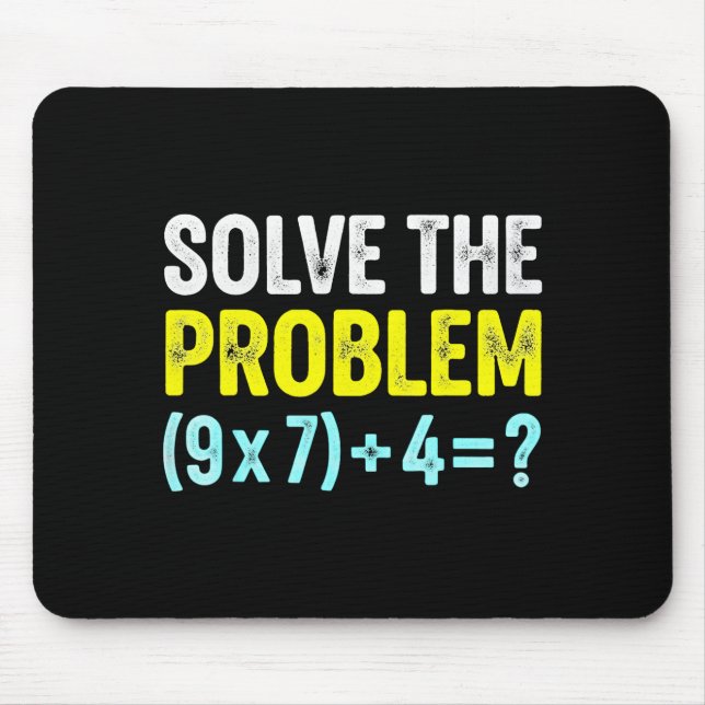 Funny 67 Meme Six Seven Math Teacher Brain-rot Jok Mouse Mat (Front)