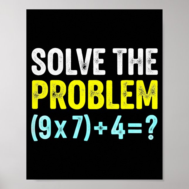 Funny 67 Meme Six Seven Math Teacher Brain-rot Jok Poster (Front)