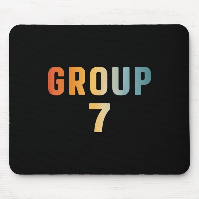 Funny 67 Meme Six Seven Number 6 And 7 Group 7 Bra Mouse Mat (Front)