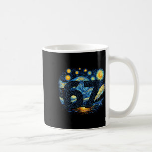 Funny 67 Meme Six Seven Starry Art Night Coffee Mug