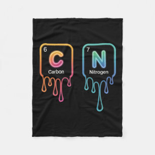 Funny 67 Meme Six Seven Teacher Science Periodic T Fleece Blanket