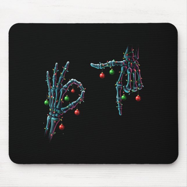 Funny 67 Meme Skeleton 67 Christmas Holiday Women  Mouse Mat (Front)