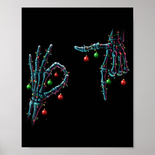 Funny 67 Meme Skeleton 67 Christmas Holiday Women Poster