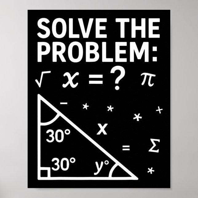 Funny 67 Meme Solve The Problem For Math Teacher S Poster (Front)