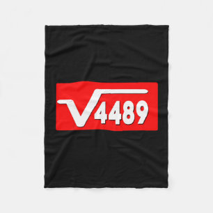 Funny 67 Meme Square Root 4489 Slang Math Teacher Fleece Blanket